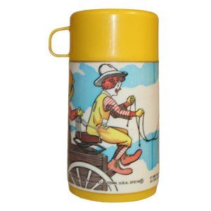 1982 Vtg McDonald's Cactus Canyon Thermos Aladdin Ronald Hamburglar Grimace